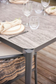 Havebord 205 x 104 cm i sort Grey Stone Look